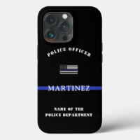 Police de ligne bleue mince sur mesure Drapeau US