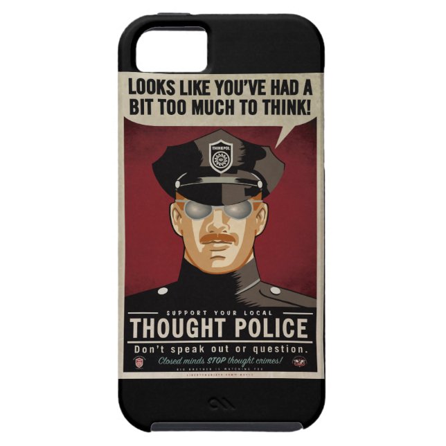 Coques Case-Mate iPhone Police de pensée (Dos)