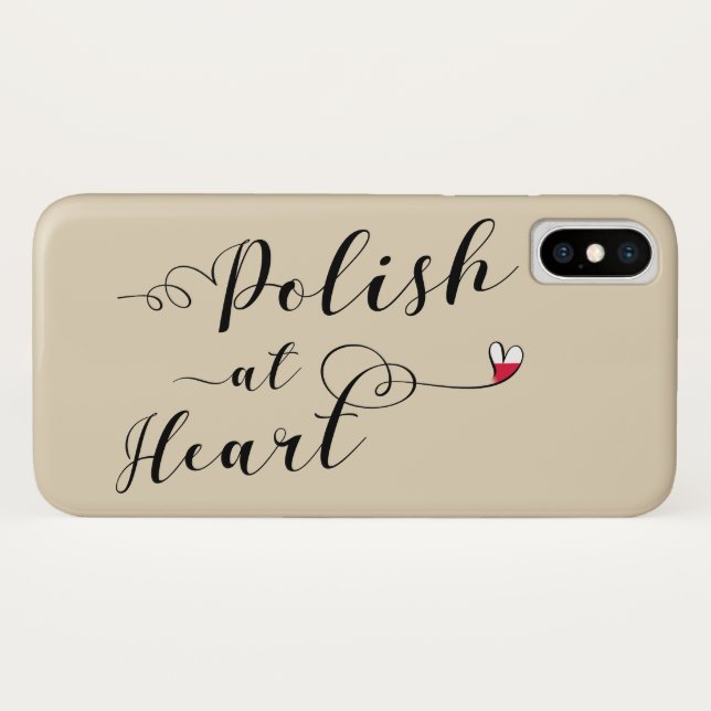 Coques Case-Mate iPhone Polonais au coeur de l'appareil mobile (Dos (Horizontal))