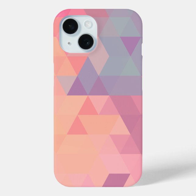 Coques Case-Mate iPhone Polygone rose (Verso)