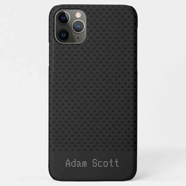 Coques Case-Mate iPhone Polymère noir en fibre de carbone (Dos)