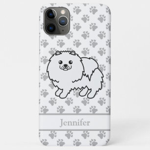 Case-Mate iPhone Case Pomeranian Blanc Chien de Dessin Animé Mignon & No