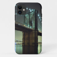 Pont Brooklyn la nuit Manhattan Bridge