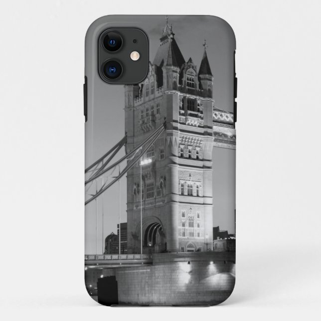Coques Case-Mate iPhone Pont Tour de Londres blanc noir (Dos)