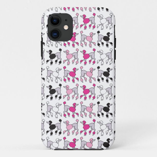 Coques Case-Mate iPhone POODLE CHAOS rose (Dos)