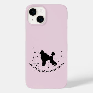 Coque Pour iPhone 14 Poodle Chien Plaisanter Encre Abstraite Splatter D