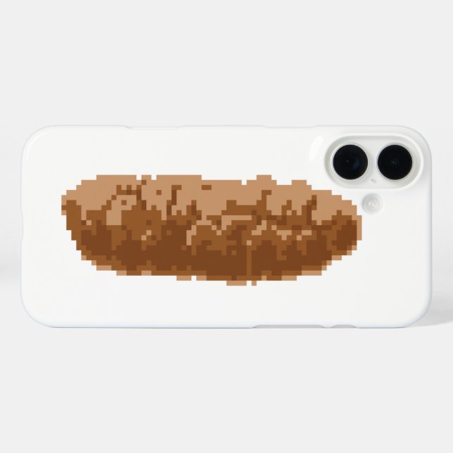 Coques Case-Mate iPhone Poop à 8 bits (Verso (horizontal))