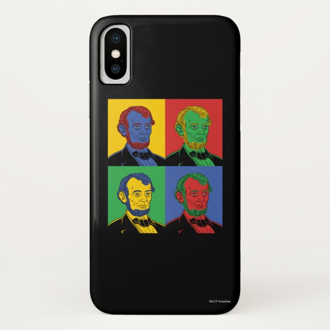 Coques Case-Mate iPhone Pop Art Abraham Lincoln (Dos)