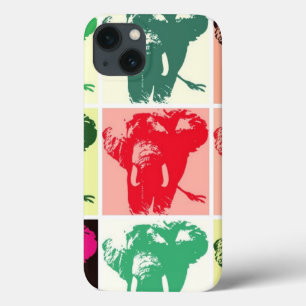 iPhone 13 Case Pop Art Elephants