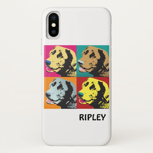 Coques Case-Mate iPhone Pop Art Labrador Retriever (Dos)