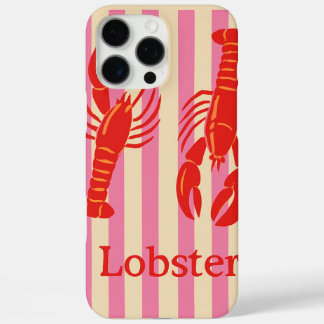 Coques iPhone 16 Pro Max Pop de homard Gras Crustacés sur les bandes de bon