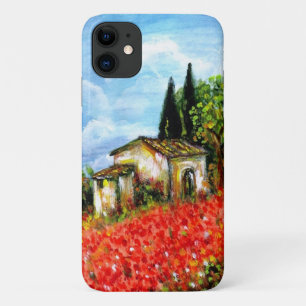 Etui iPhone Case-Mate POPIES EN TOSCANE / Paysage avec champs de fleurs