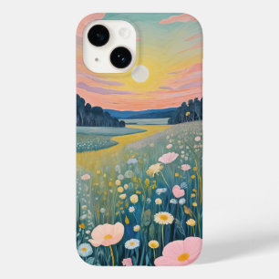 Coque Pour iPhone 14 Poppies du coucher de soleil