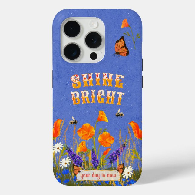 Coques Case-Mate iPhone Poppies Fleurs sauvages florales Papillons Inspira (Verso)