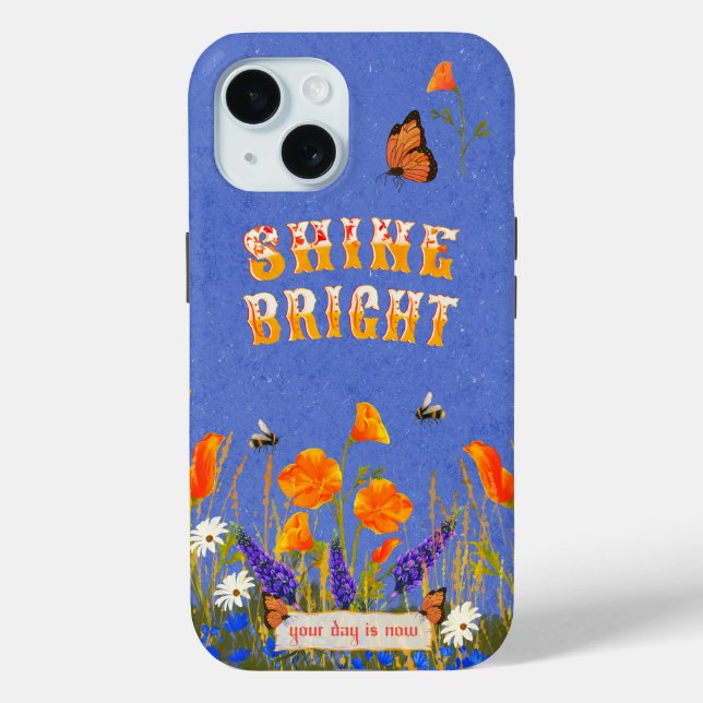 Coques Case-Mate iPhone Poppies Fleurs sauvages florales Papillons Inspira (Verso)