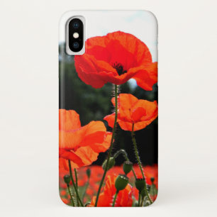 Etui iPhone Case-Mate Poppy Field, Red Poppies en fleurs