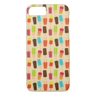 Coque iPhone 8/7 Popsicles amusants et colorés Retro Motif