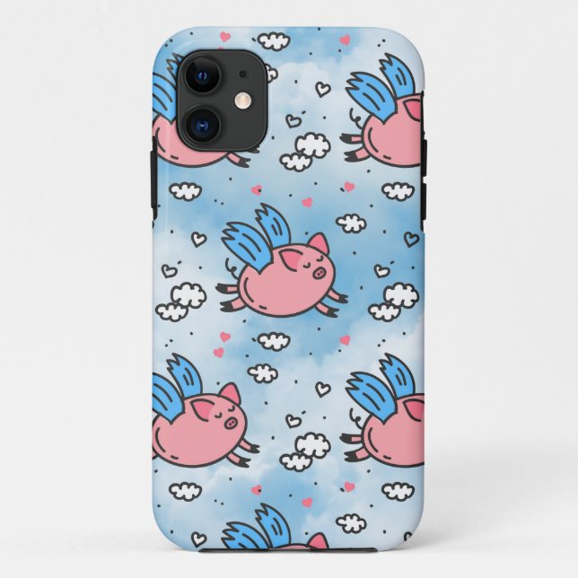 Coques Case-Mate iPhone porcs volants (Dos)