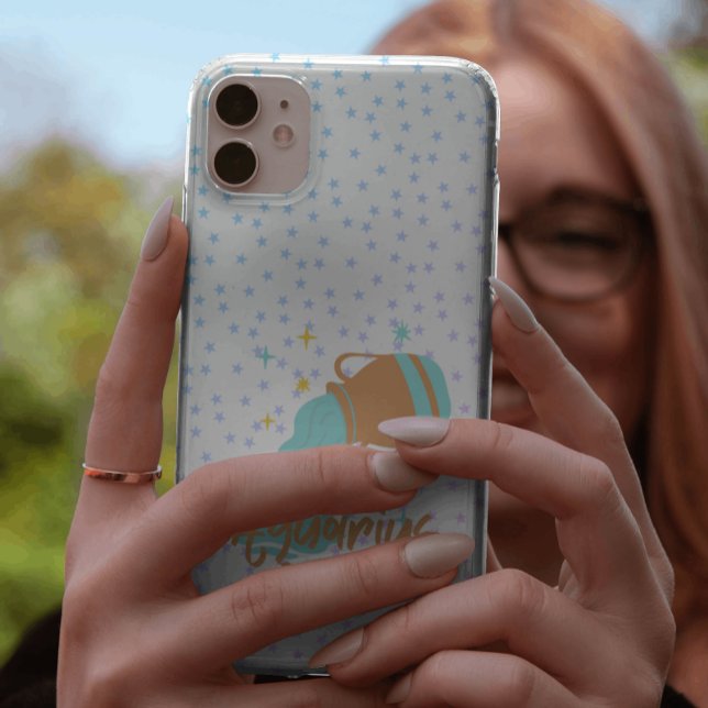 Coques Case-Mate iPhone Porteur d'eau Aquarius moderne Zodiac (Available for the latest iPhone and Samsung  models)