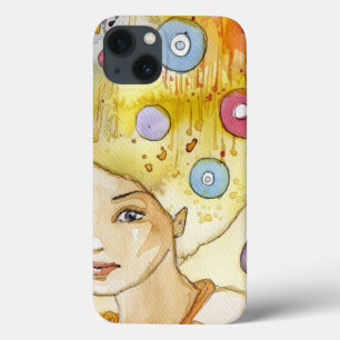 iPhone 13 Coque Portrait abstrait