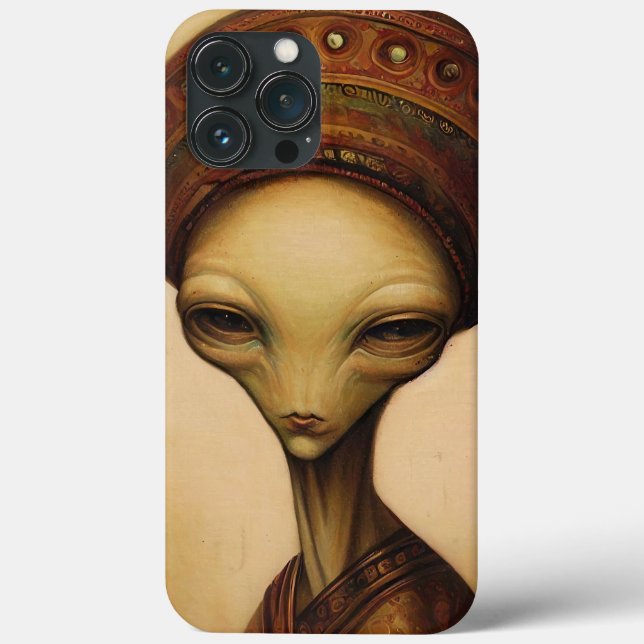 Coques Case-Mate iPhone Portrait Alien antique (Verso)