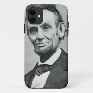 Coque iPhone 11 Portrait d'Abe Lincoln 1