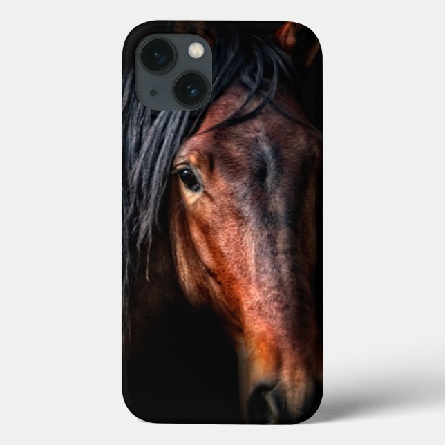 Coques Case-Mate iPhone Portrait de cheval VII (Verso)