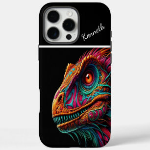 Coques iPhone 16 Pro Max Portrait de dragon rapace orné