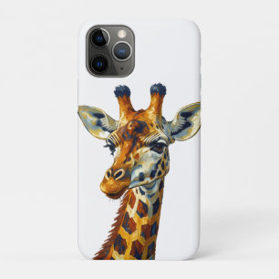 Case-Mate iPhone Case Portrait de girafe coloré, peinture à l'huile d'ar