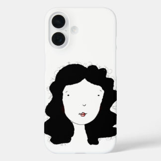 Coques iPhone 16 Portrait de style minimal