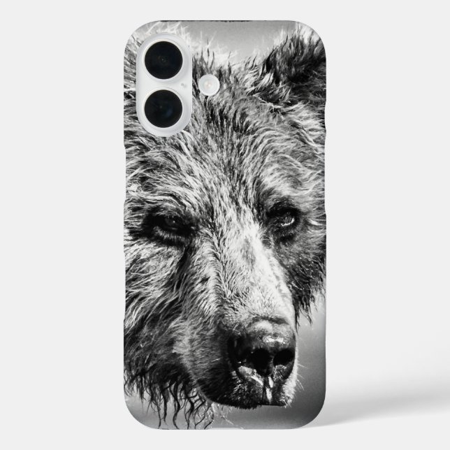 Coques Case-Mate iPhone Portrait d'ours grizzli (Verso)