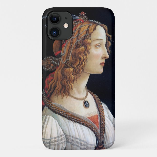 Coques Case-Mate iPhone Portrait d'une dame, Sandro Botticelli (Dos)