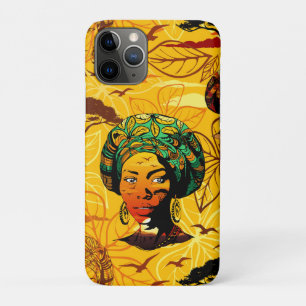 Case-Mate iPhone Case Portrait féminin africain avec coucher de soleil