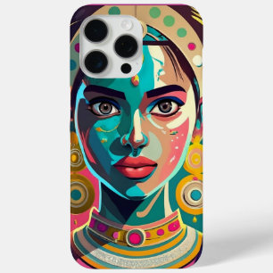 Coque iPhone 15 Pro Max portrait fille