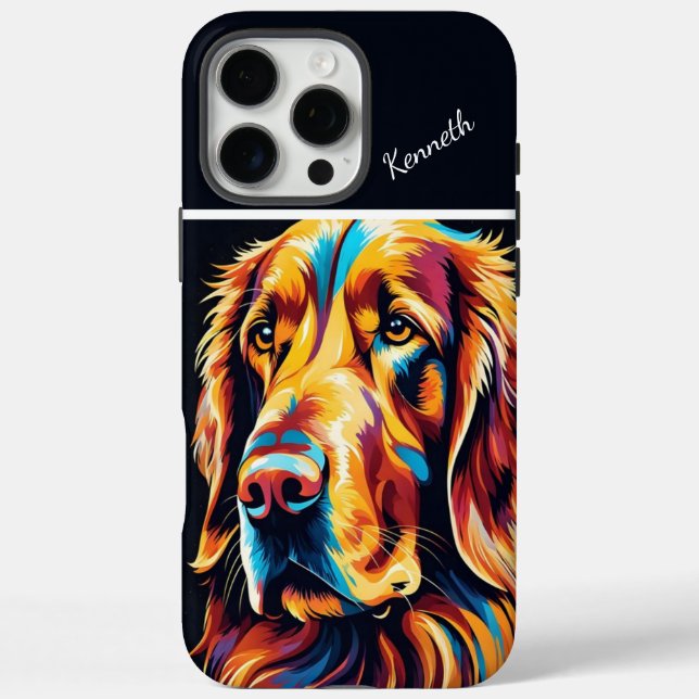 Coques Case-Mate iPhone Portrait Golden Retriever (Verso)