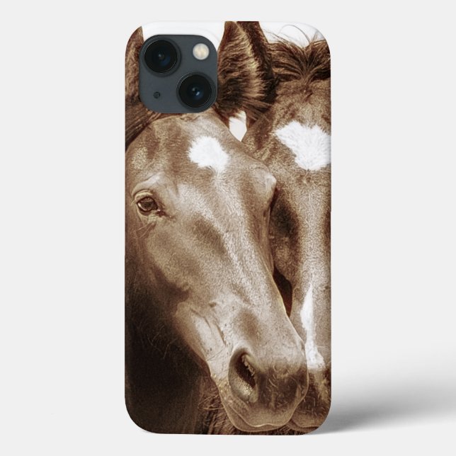 Coques Case-Mate iPhone Portrait III de cheval (Verso)