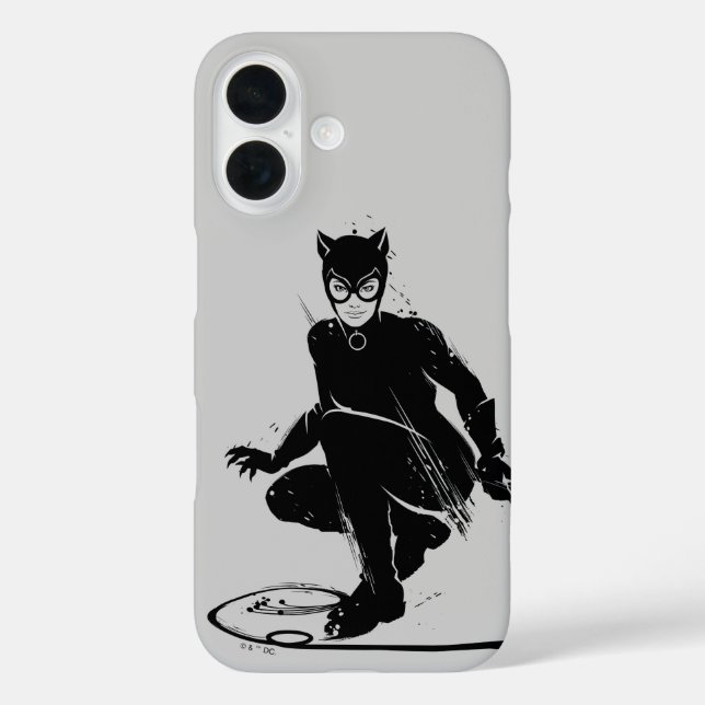 Coques Case-Mate iPhone Pose à pinceau en encre Catwoman (Verso)