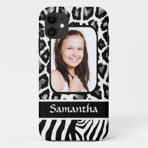 Case-Mate iPhone Case Poster de animal noir et blanc
