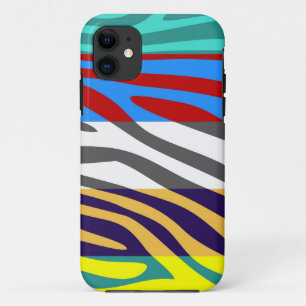 Case-Mate iPhone Case Poster de animal Skin Zebra Retro Coloré Motif 3