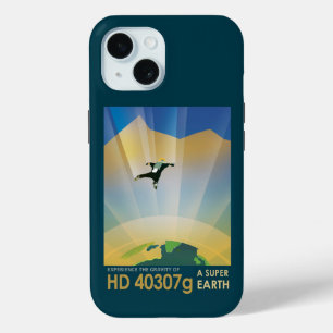 Coque Pour iPhone 15 Poster De L'Espace Rétro-La Gravité D'Une Super Te
