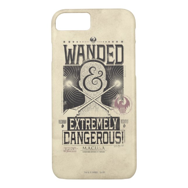 Coques Case-Mate iPhone Poster Recherché déambulé et extrêmement dangereux (Dos)