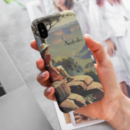 Case-Mate iPhone Case Poster Vintage voyage Australia Canyon