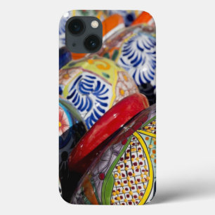 iPhone 13 Case Poteries mexicaines traditionnelles colorées peint