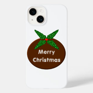 Coques Pour iPhone Pouding de Noël Personnalisable