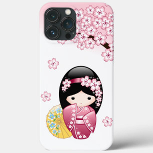 Case-Mate iPhone Case Poupée Kokeshi Printemps - Cute Japonaise Geisha