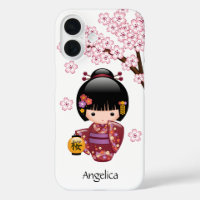 Poupée Kokeshi Sakura - Jolie Fille Geisha Japonai