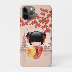 Case-Mate iPhone Case Poupée rouge Sakura Kokeshi - Geisha japonais