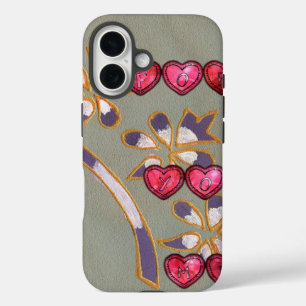 Coques iPhone 16 Pour Vous De Moi : Beau Coeurs Floraux Design