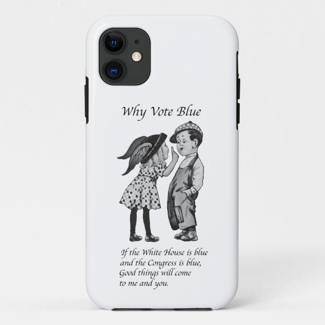 Coques Case-Mate iPhone Pourquoi voter Totally Blue en 2028 (Dos)