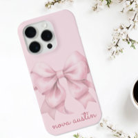 Pow rose tendance personnalisée avec le nom Monogr